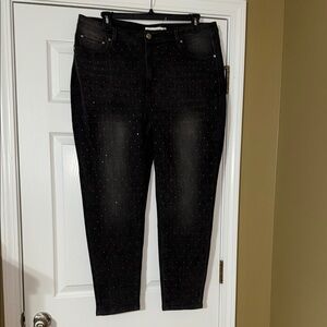NWOT Rebecca Minkoff Black Studded Women's Jeans 18